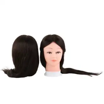Xuchang Harmony 8 12 16 18 22 26inches 100% Human Natural Hair Barber Practice Mannequin Head Hairdressing Training Doll Heads