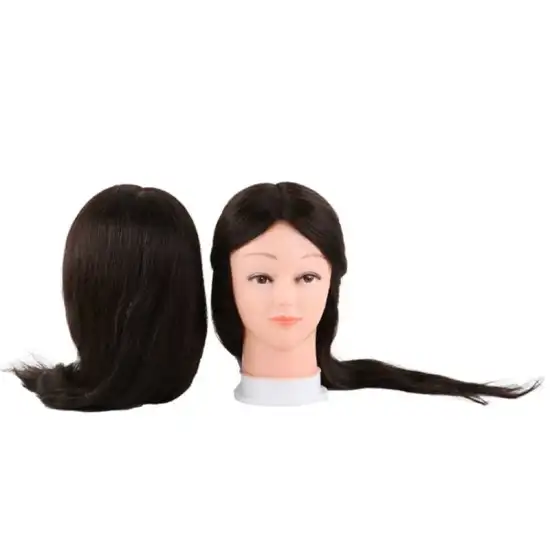 Xuchang Harmony 8 12 16 18 22 26inches 100% Human Natural Hair Barber Practice Mannequin Head Hairdressing Training Doll Heads