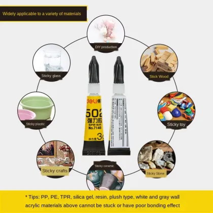 502 Strong Glue Quick Paste Liquid Glue Instant Glue Adhesive Plastic Metal Glass Ceramic Wood Mending Shoes Glue Special Glue