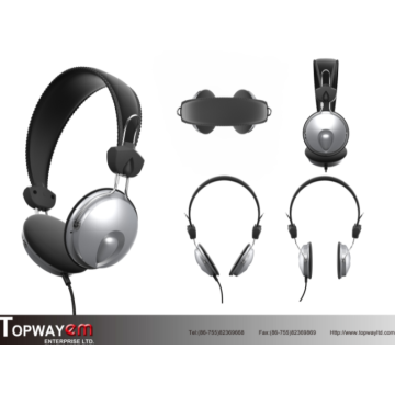 Wired Adjustable On-ear Headphone with volume control mic
