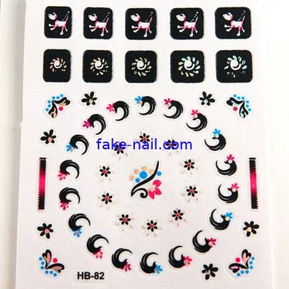 Animal Pattern Nail Art Decals Non Toxic Printing Nail Stickers