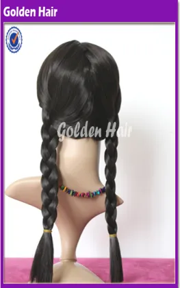 Wholesale High Quality Synthetic Braided Cheap Cosplay Wig, Drama Wig, Stage wig,Costume Wig