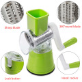 Vegetable Cutter Round Slicer Potato Carrot Onion Grater Slicer with 3 Stainless Steel Chopper Blades Kitchen Accessories