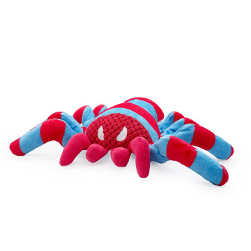 Giocattolo per cani ragno peluche cigolanti