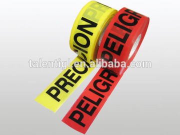 Warning tape non adhesive 7.5cmx500m,50mmx150mx30mic,75mmx150mx30mic