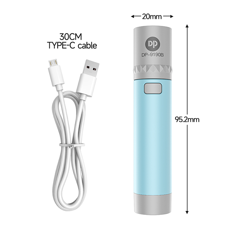 Portable Adjustable Focus Zoom Mini LED Flashlight Torches