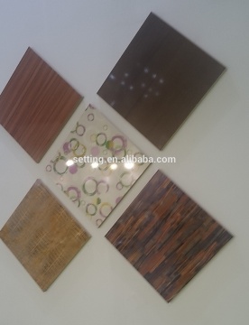 High quality double side same color wood grain uv mdf board