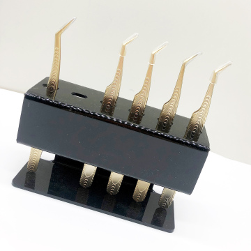プライベートラベル卸売プロフェッショナル45/90度のまつげ拡張機能用ラッシュピンセット