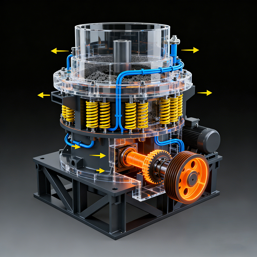 Multi-mode operation cone crusher
