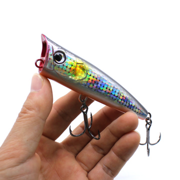 AOCLU Hard Bait Wobbler Topwater Popper for Saltwater Fishing - 95mm 21.8g