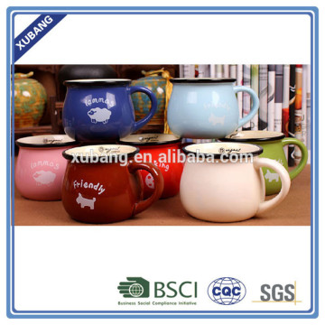 Colorful china ceramic souvenir mug