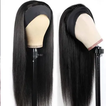 Wholesale Headband Wig Human Hair For Black Women,Remy Human Hair Headband Wig,Headband Kinky Ponytail Human Hair Wig