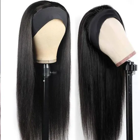 Wholesale Headband Wig Human Hair For Black Women,Remy Human Hair Headband Wig,Headband Kinky Ponytail Human Hair Wig