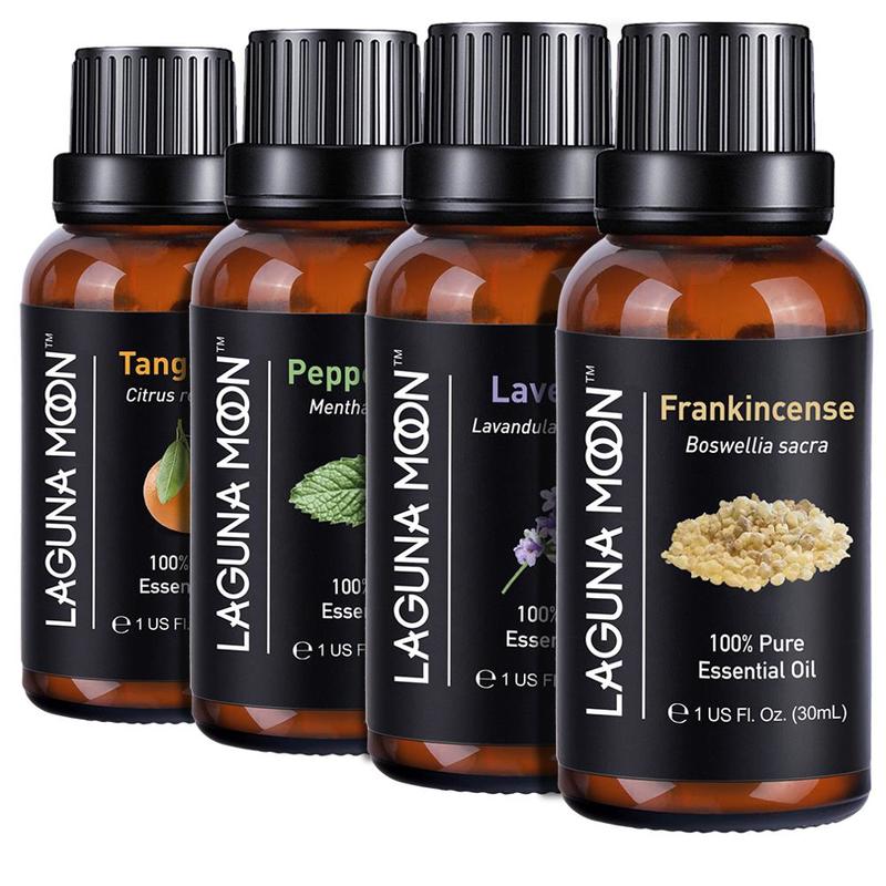 Lagunamoon 30ML 1OZ Pure Essential Oils Tea Tree Thyme Vanilla Vetiver Ylang Massage Humidifier Oil Essential Ship From US