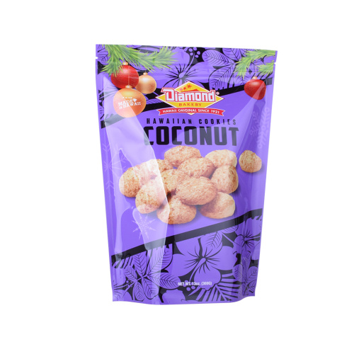 Eco Friendly Full Gloss Finish Clear Cookie Packaging