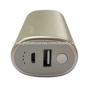 Large capacity, cylinder shape metal case power bank for iPhone, Samsung & tablet PCNew