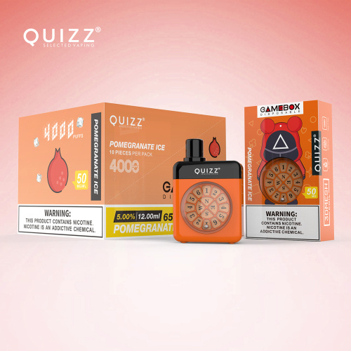 Quizz Game Box Pod Device jetable 4000 bouffées