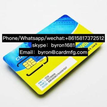 Telecom SIM Card with Personalization Half SIM Card SIM USIM Card PostPaid Telecom SIM Card