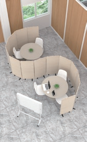 Recyclable Polyester Office Acoustic Partition Soundproof Acoustic Privacy Screen Freestanding Room Dividers