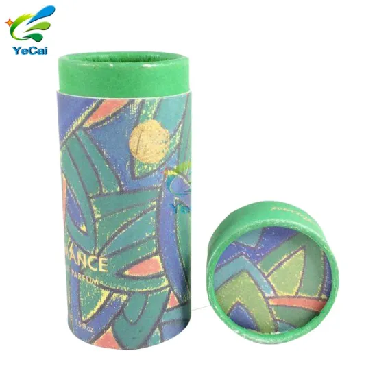 Bulk custom design colorful matt lamination packaging paper tube box for fabric rolling