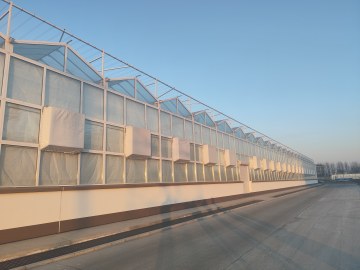 Glasgewächshaus zur Sämlingsaufzucht