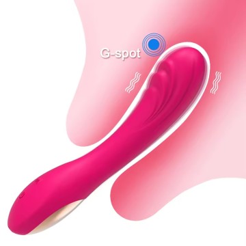 Vibrador de ponto G recarregável com estimulador de clitóris