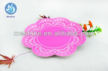 7" colorful paper plate