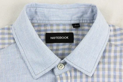 Checkered Striped Patchwork Short Sleeved Men Shirt