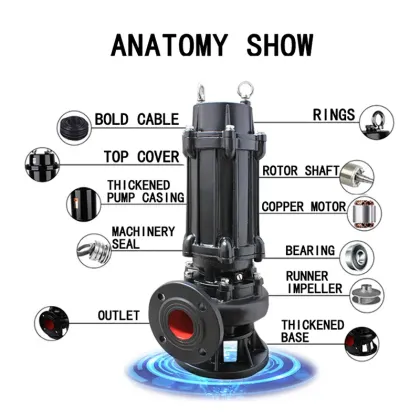 Wholesale Cast Iron Submersible Sewage Pump with Stainless Steel Sewage Lift Pump