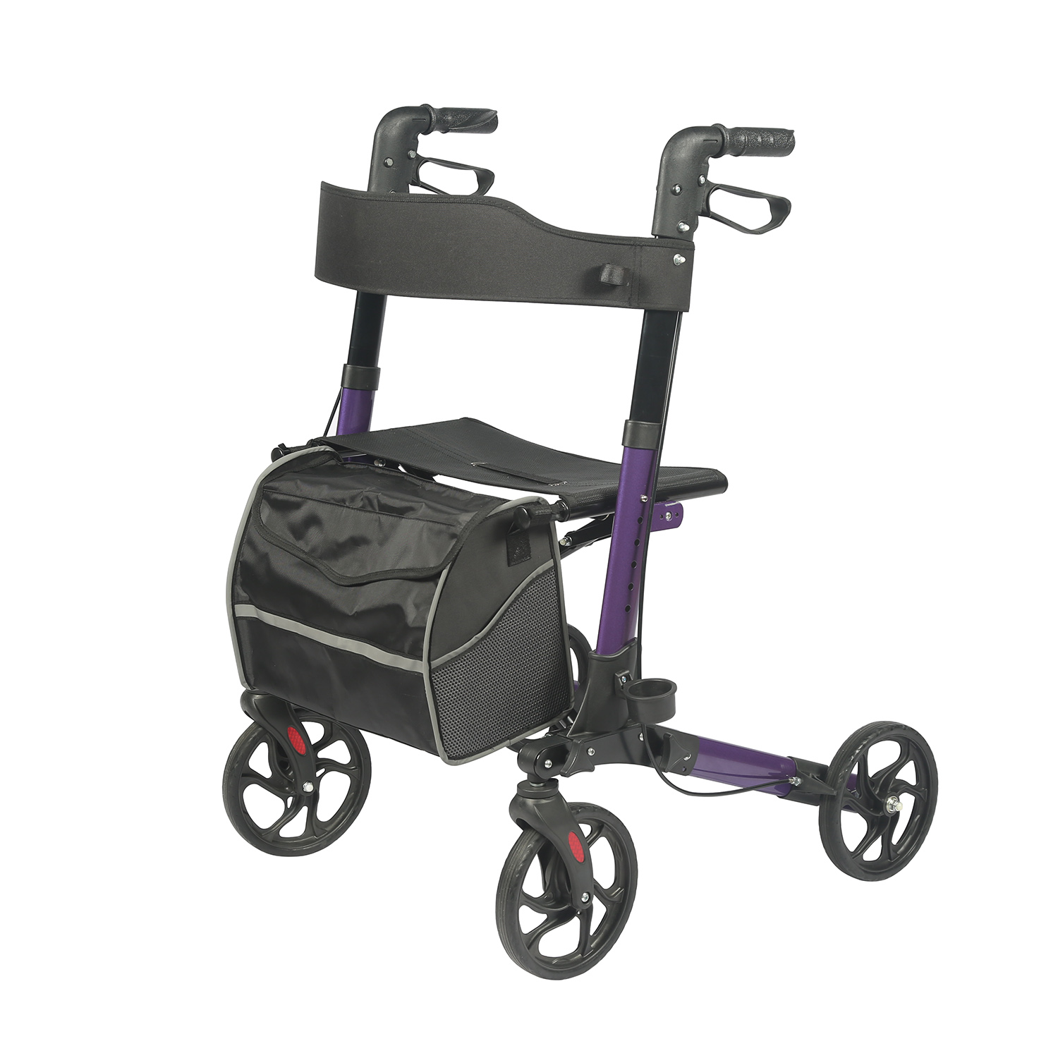 Modern Design Rollator med 8inch -hjul \ Seat For Seniors and Adults TRA01