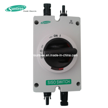 China 1000V 32A Waterproof DC Isolator Switch SISO for Solar PV Array  factory and suppliers