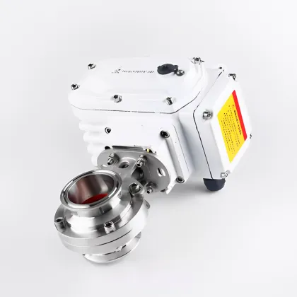 Sanitary Motorized Quick Installation Butterfly Valve