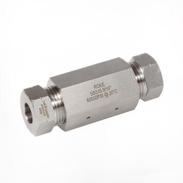 SS316 Stainless Steel Ultra High Pressure Coupling 60000psi 4138bar 9/16 Inch Hydraulic Fitting