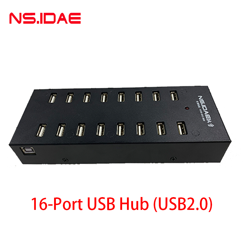 Externo 5V8A Hub 16 Puerto USB2.0