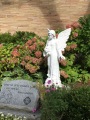 Statua di angelo di dimensione della vita del marmo bianco in vendita