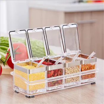 Acrylic Seasoning Box Kitchen Supplies