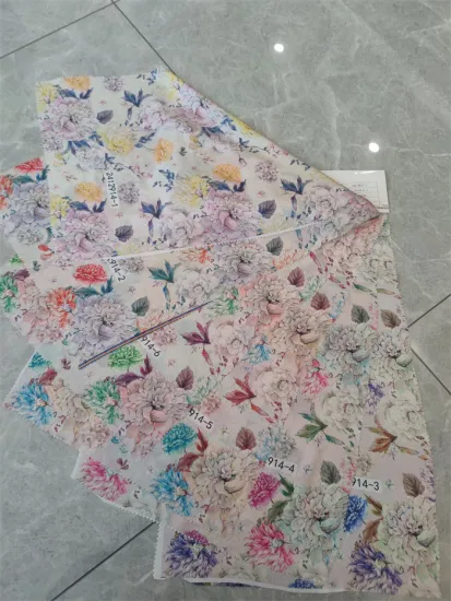 Digital Printed Thin Velvet Fabric For Summer Dress