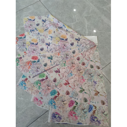 Digital Printed Thin Velvet Fabric For Summer Dress
