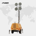 9m Mast 4x1000W TOWABLE Mobile Light Tower mit 10 kW Dieselgenerator