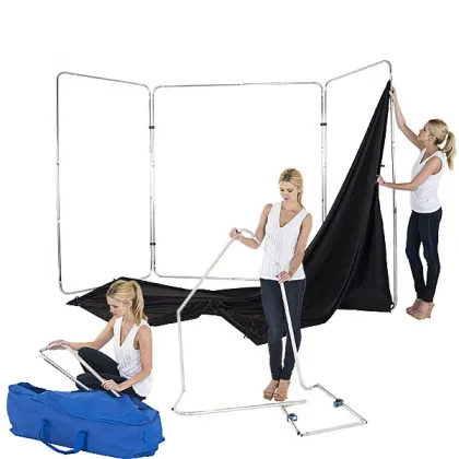 Lastolite LL LB7622 4m Panoramic Green Screen Backdrop with Frame