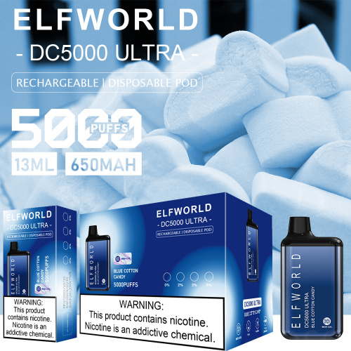 Elf World DC5000 Ultra descartável Vapes E-Cigarette