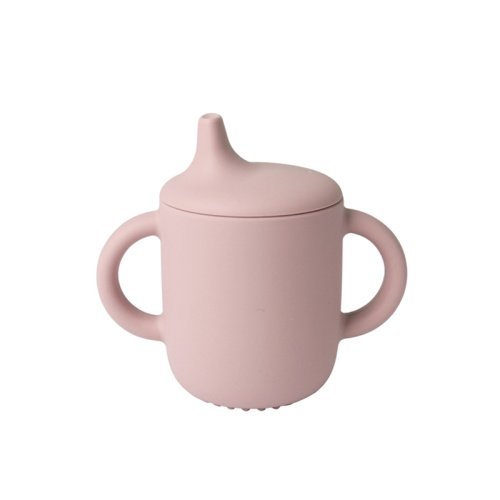 Силиконски излив Sippy чаша со рачки за мали деца