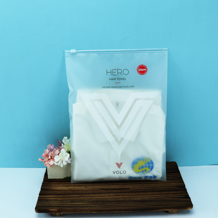 စိတ်ကြိုက်လိုဂို Frosted Slider Bags