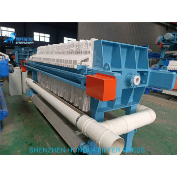 Filter Press in Wastewater Sewage Treatment Sludge Dewater