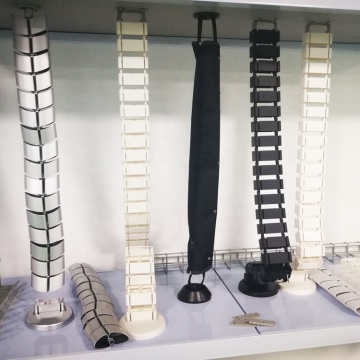Height Adjustable Cable Management Solution for Standing Desks