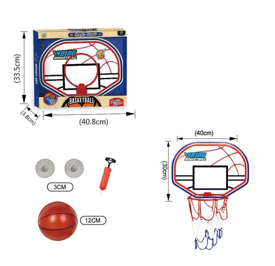 High-Quality Kids Basketball Set: Including Backboard, Hoop, and Mini Balls for Fun Games