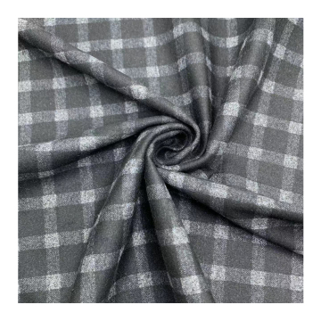 Knitted Plaid Ponte De Roma Fabric 380GSM-420GSM for Men's Clothing