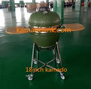 18inch green color egg shape bbq grill