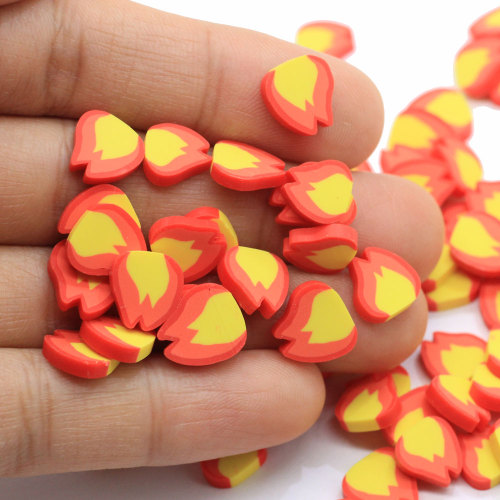 New Design 10mm Flame Shaped Polymer Clay Decoration Artificial Fire DIY Art Decor Handmade Ornament Supplier