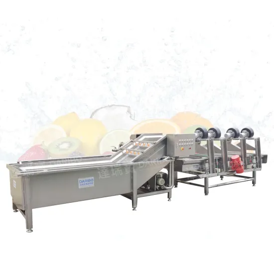 Bubble Cleaning Equipment for Fruits and Vegetables: Washing and Air Drying Machine